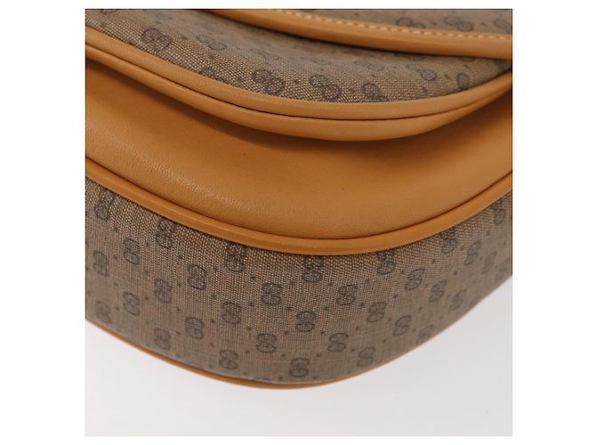 GUCCI Micro GG Supreme Schultertasche PVC Beige Gold 001 084 0259 Auth SW2278 Golden - Ansicht 11