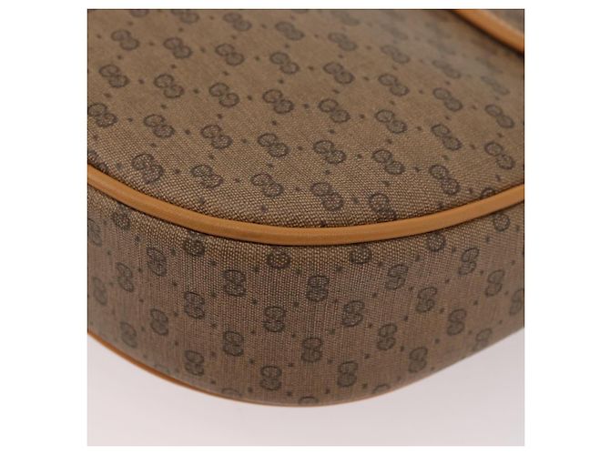 GUCCI Micro GG Supreme Schultertasche PVC Beige Gold 001 084 0259 Auth SW2278 Golden - Ansicht 13