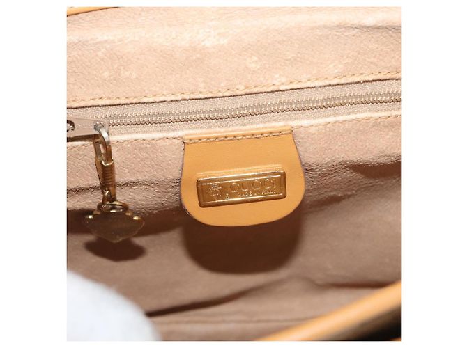 GUCCI Micro GG Supreme Schultertasche PVC Beige Gold 001 084 0259 Auth SW2278 Golden - Ansicht 16