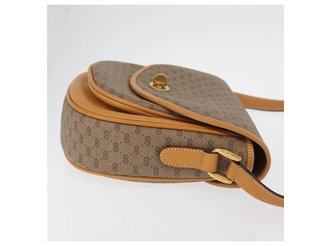 GUCCI Micro GG Supreme Schultertasche PVC Beige Gold 001 084 0259 Auth SW2278 Golden - Ansicht 4