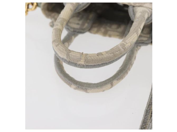 Borsa libro verticale in tela Trotter Christian Dior Mini Borsa 2way Auth BAZ782A Marrone D'oro - vista 7