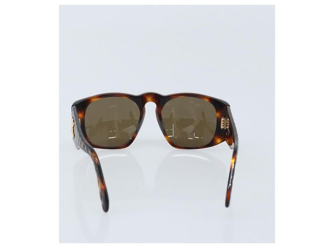 Gafas de sol CHANEL COCO de plástico marrón 01450 91235 CC Auth BA11839 Castaño - vista 3