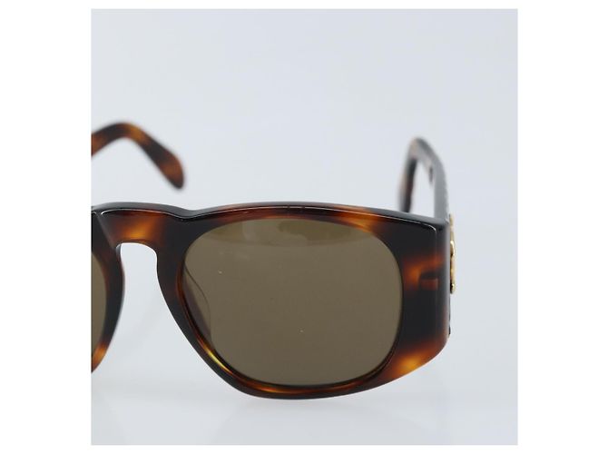 Gafas de sol CHANEL COCO de plástico marrón 01450 91235 CC Auth BA11839 Castaño - vista 7