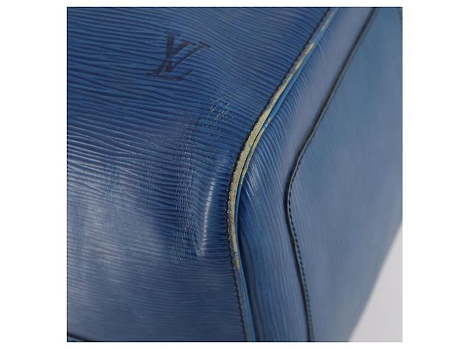 LOUIS VUITTON Epi Keepall 55 Bolsa Boston Azul Toledo M42955 LV Auth BA11448 - vista 10