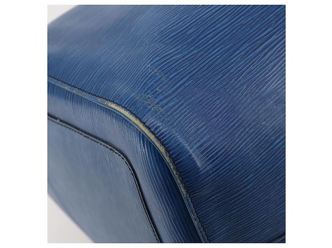 LOUIS VUITTON Epi Keepall 55 Bolsa Boston Azul Toledo M42955 LV Auth BA11448 - vista 13