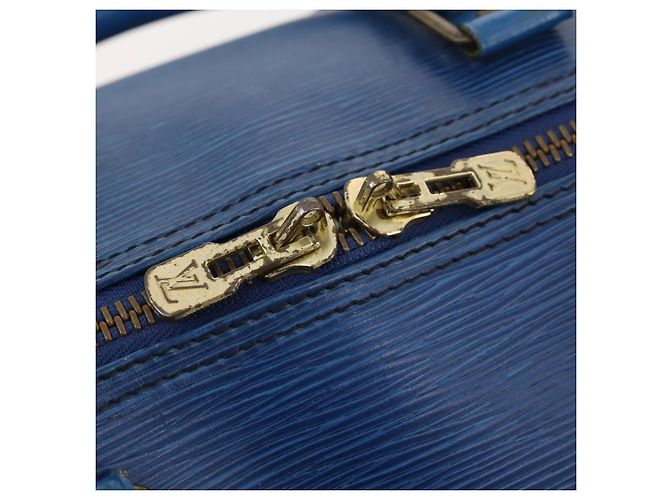 LOUIS VUITTON Epi Keepall 55 Bolsa Boston Azul Toledo M42955 LV Auth BA11448 - vista 16