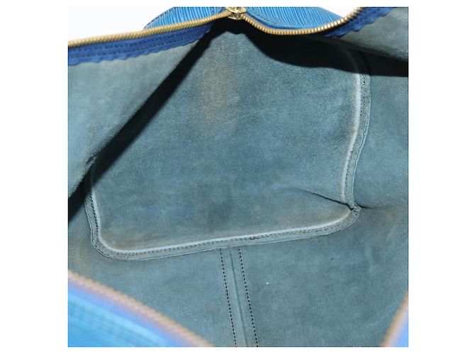 LOUIS VUITTON Epi Keepall 55 Bolsa Boston Azul Toledo M42955 LV Auth BA11448 - vista 19