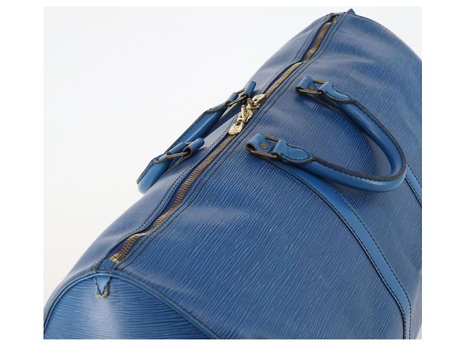 LOUIS VUITTON Epi Keepall 55 Bolsa Boston Azul Toledo M42955 LV Auth BA11448 - vista 6