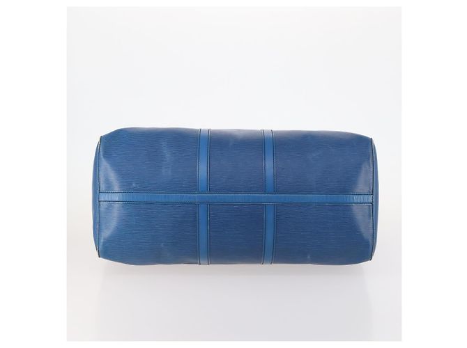 LOUIS VUITTON Epi Keepall 55 Bolsa Boston Azul Toledo M42955 LV Auth BA11448 - vista 9