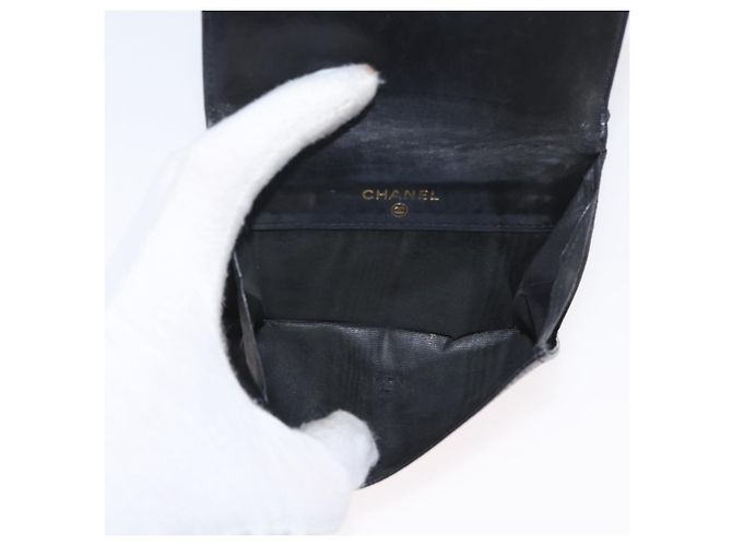 Portafoglio CHANEL Pelle 6 Set Blu Nero Rosso CC Auth BA11504 - vista 29