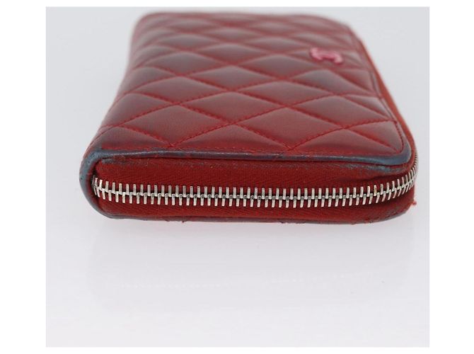 Portafoglio CHANEL Pelle 6 Set Blu Nero Rosso CC Auth BA11504 - vista 4