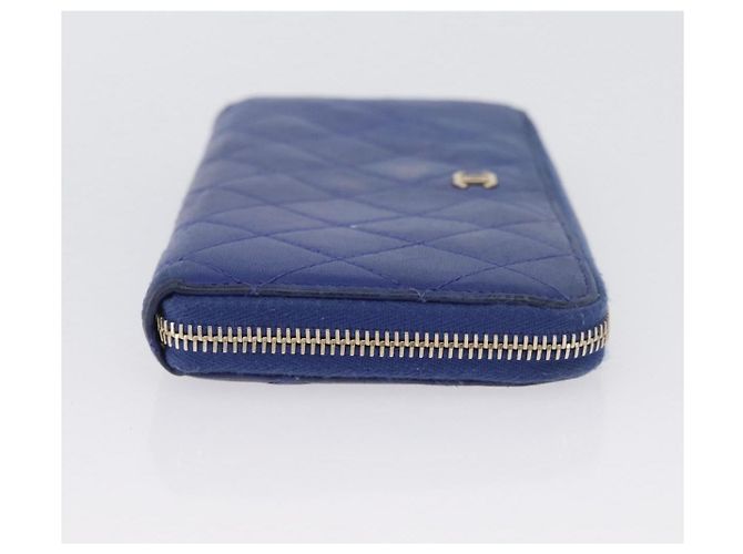 Portafoglio CHANEL Pelle 6 Set Blu Nero Rosso CC Auth BA11504 - vista 8