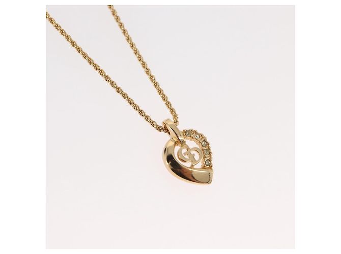 Collana Christian Dior metallo oro Auth mr2291 D'oro - vista 3