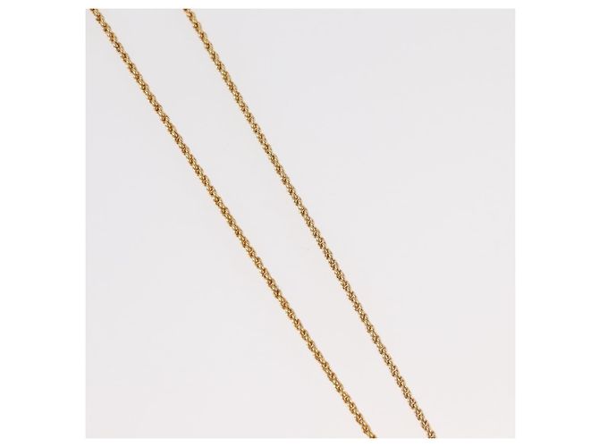 Collana Christian Dior metallo oro Auth mr2291 D'oro - vista 5