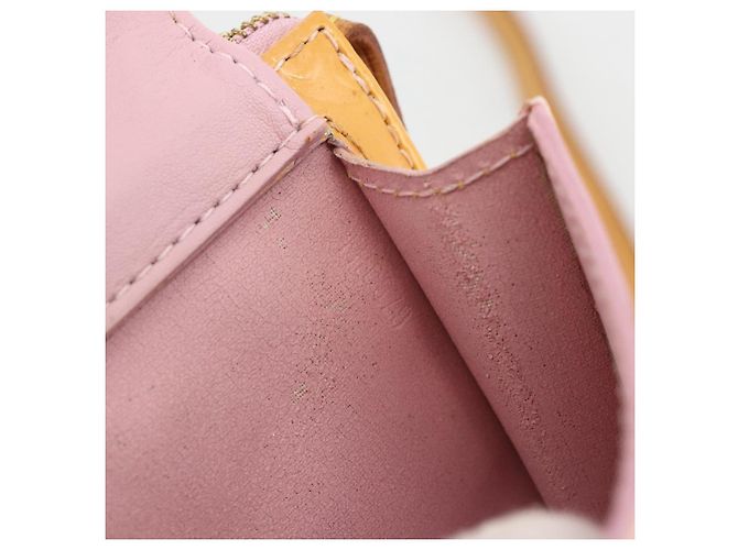 LOUIS VUITTON Pouch Motto Monogram Vernis Rosa Malvavisco M91312 Auth bs34298 - vista 12