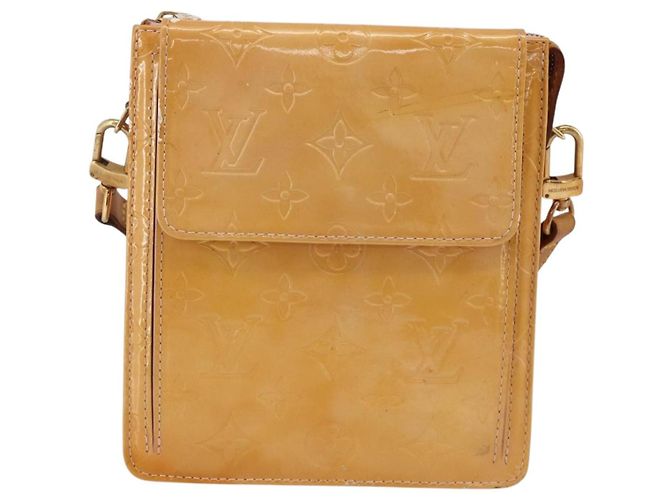 LOUIS VUITTON Pouch Motto Monogram Vernis Rosa Malvavisco M91312 Auth bs34298 - vista 13