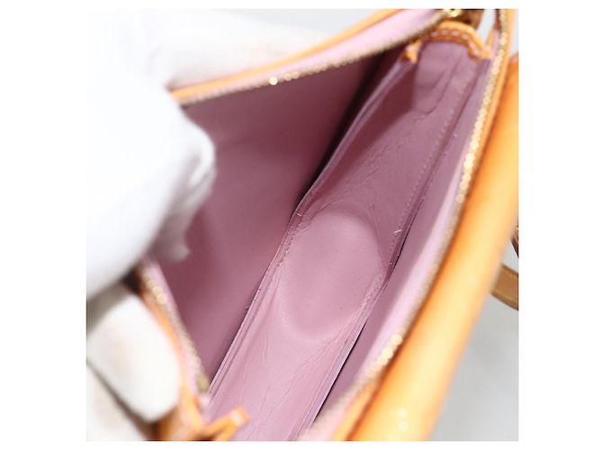 LOUIS VUITTON Pouch Motto Monogram Vernis Rosa Malvavisco M91312 Auth bs34298 - vista 18