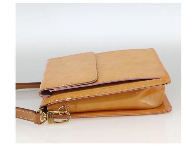 LOUIS VUITTON Pouch Motto Monogram Vernis Rosa Malvavisco M91312 Auth bs34298 - vista 3