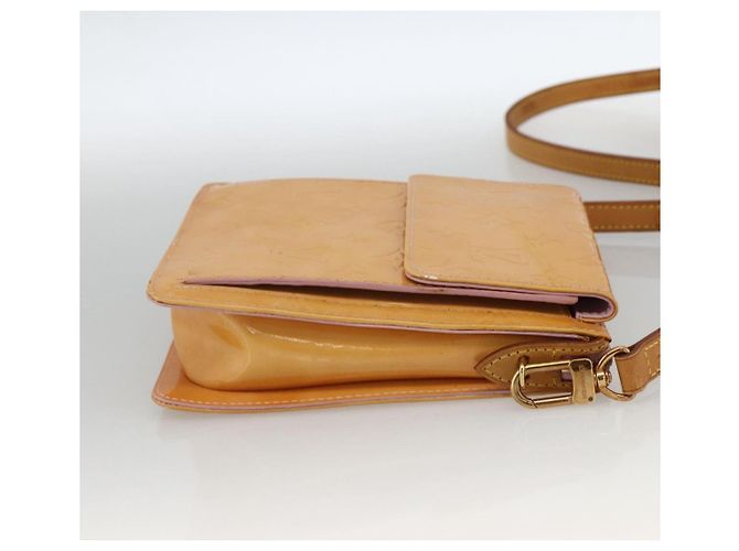 LOUIS VUITTON Pouch Motto Monogram Vernis Rosa Malvavisco M91312 Auth bs34298 - vista 4