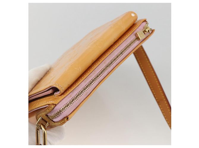 LOUIS VUITTON Pouch Motto Monogram Vernis Rosa Malvavisco M91312 Auth bs34298 - vista 6