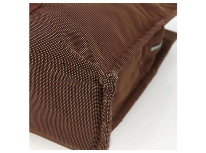 Hermès HERMES Borsa a Mano Her Line MM Tela Marrone Argento Auth ARZ910 - vista 12