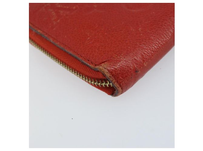 LOUIS VUITTON Zippy Lang Wallet Monogram Empreinte Rot M60737 LV Auth BA11507 - Ansicht 11