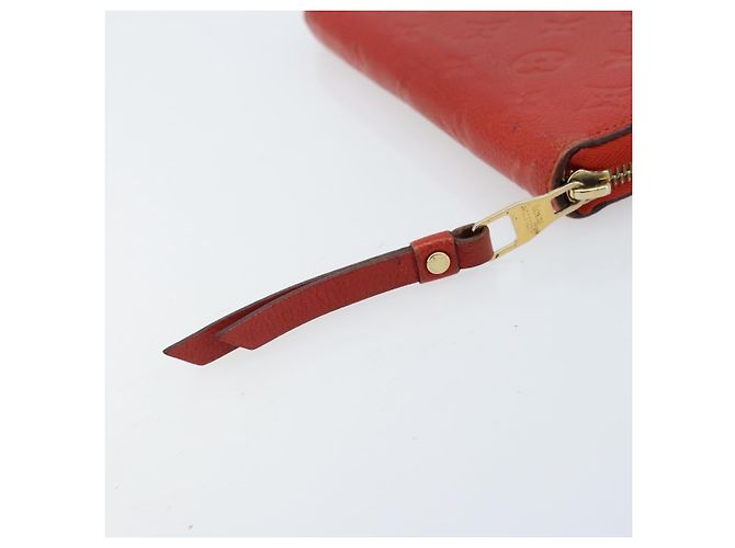 LOUIS VUITTON Zippy Lang Wallet Monogram Empreinte Rot M60737 LV Auth BA11507 - Ansicht 12