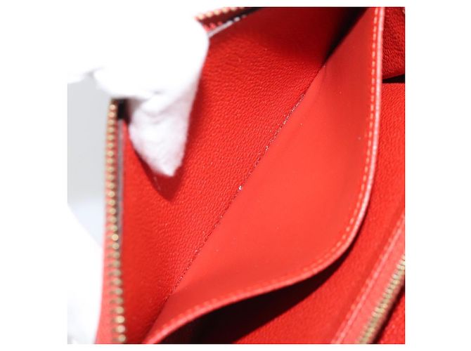 LOUIS VUITTON Zippy Lang Wallet Monogram Empreinte Rot M60737 LV Auth BA11507 - Ansicht 15