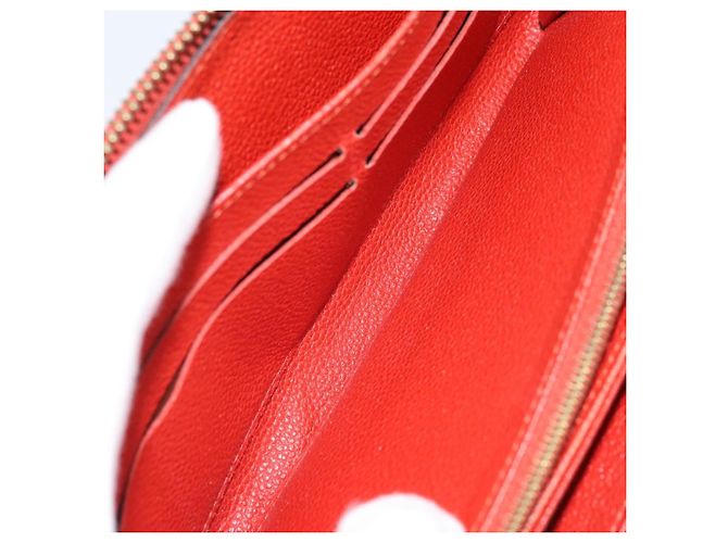LOUIS VUITTON Zippy Lang Wallet Monogram Empreinte Rot M60737 LV Auth BA11507 - Ansicht 16
