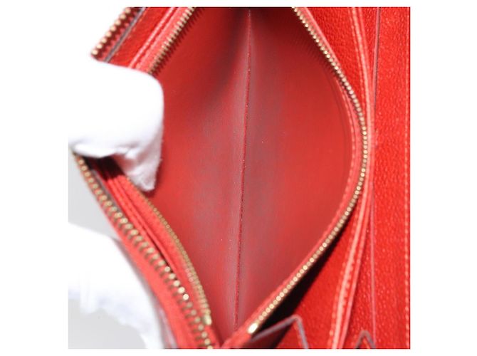 LOUIS VUITTON Zippy Lang Wallet Monogram Empreinte Rot M60737 LV Auth BA11507 - Ansicht 18