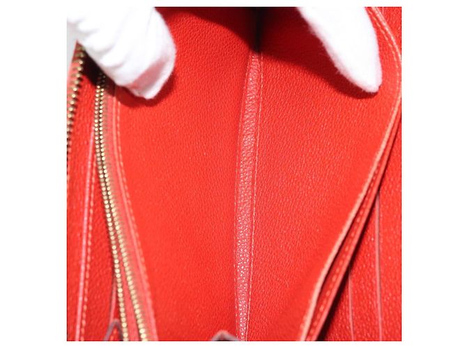 LOUIS VUITTON Zippy Lang Wallet Monogram Empreinte Rot M60737 LV Auth BA11507 - Ansicht 19