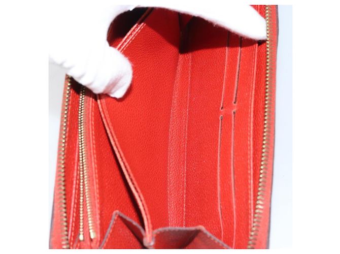 LOUIS VUITTON Zippy Lang Wallet Monogram Empreinte Rot M60737 LV Auth BA11507 - Ansicht 21