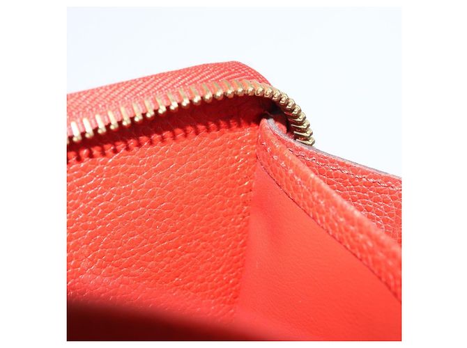 LOUIS VUITTON Zippy Lang Wallet Monogram Empreinte Rot M60737 LV Auth BA11507 - Ansicht 22