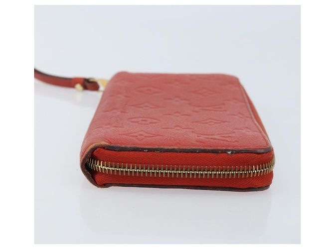 LOUIS VUITTON Zippy Lang Wallet Monogram Empreinte Rot M60737 LV Auth BA11507 - Ansicht 4