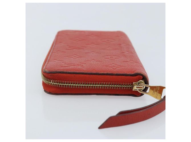 LOUIS VUITTON Zippy Lang Wallet Monogram Empreinte Rot M60737 LV Auth BA11507 - Ansicht 5