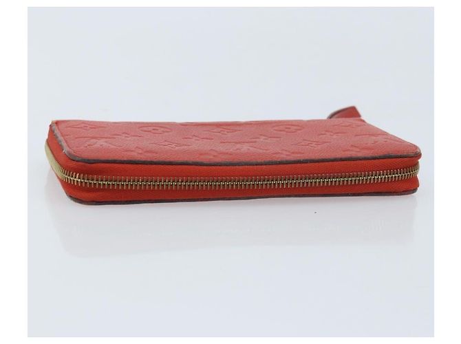 LOUIS VUITTON Zippy Lang Wallet Monogram Empreinte Rot M60737 LV Auth BA11507 - Ansicht 6