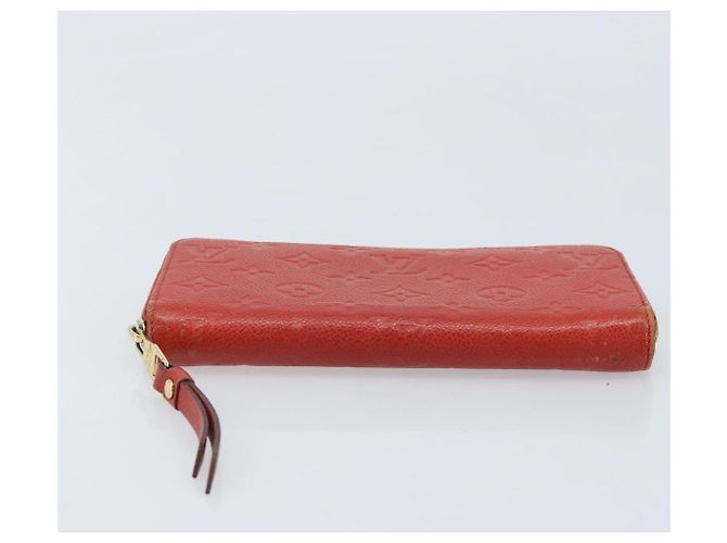 LOUIS VUITTON Zippy Lang Wallet Monogram Empreinte Rot M60737 LV Auth BA11507 - Ansicht 7
