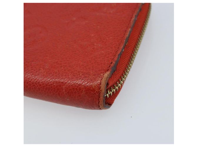 LOUIS VUITTON Zippy Lang Wallet Monogram Empreinte Rot M60737 LV Auth BA11507 - Ansicht 8