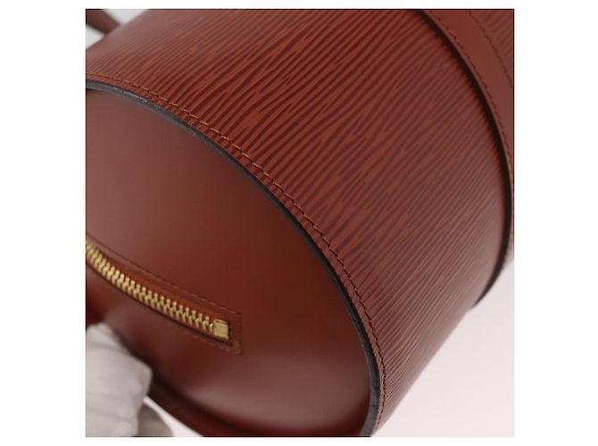 LOUIS VUITTON Borsa a Mano Epi Soufflot Marrone M52223 LV Auth BAZ030A - vista 12