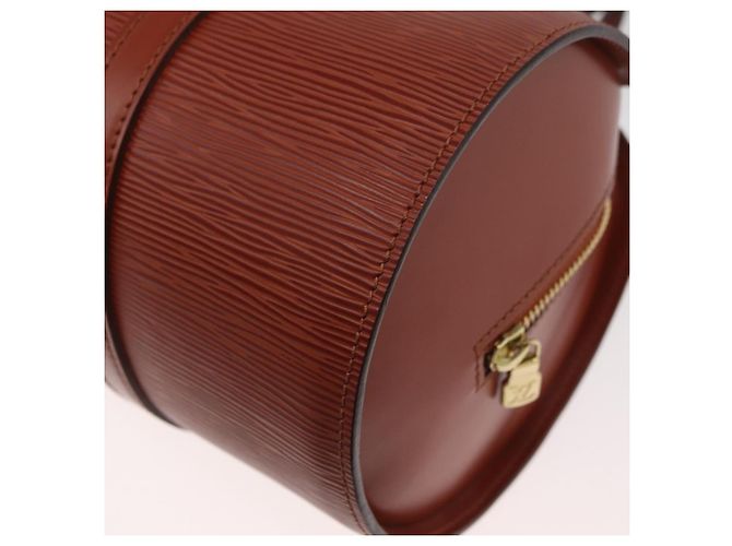 LOUIS VUITTON Borsa a Mano Epi Soufflot Marrone M52223 LV Auth BAZ030A - vista 13