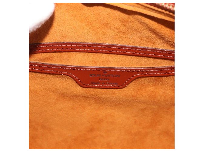 LOUIS VUITTON Borsa a Mano Epi Soufflot Marrone M52223 LV Auth BAZ030A - vista 15