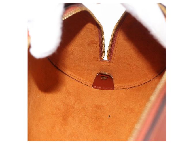 LOUIS VUITTON Borsa a Mano Epi Soufflot Marrone M52223 LV Auth BAZ030A - vista 18