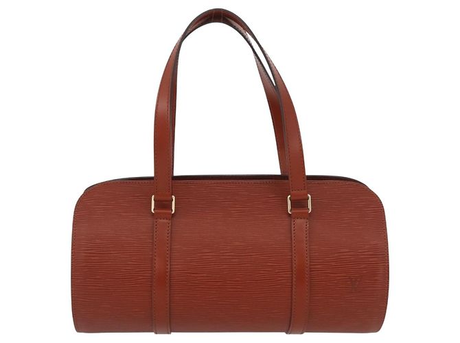 LOUIS VUITTON Borsa a Mano Epi Soufflot Marrone M52223 LV Auth BAZ030A - vista 2