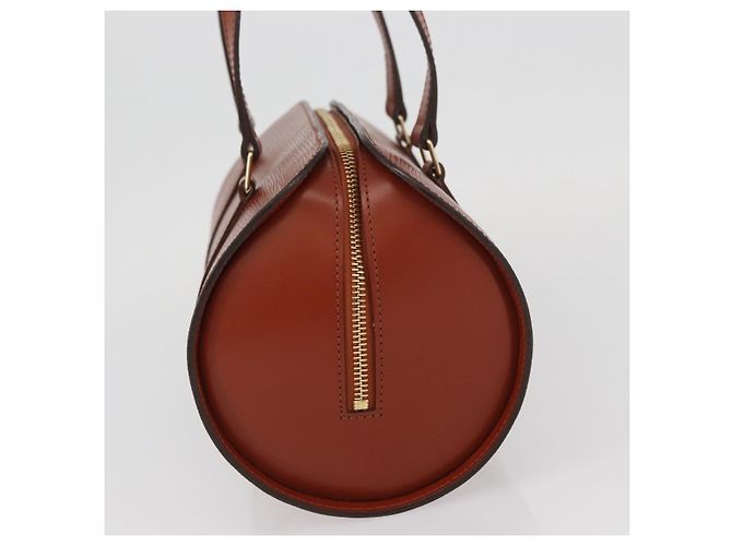 LOUIS VUITTON Borsa a Mano Epi Soufflot Marrone M52223 LV Auth BAZ030A - vista 4