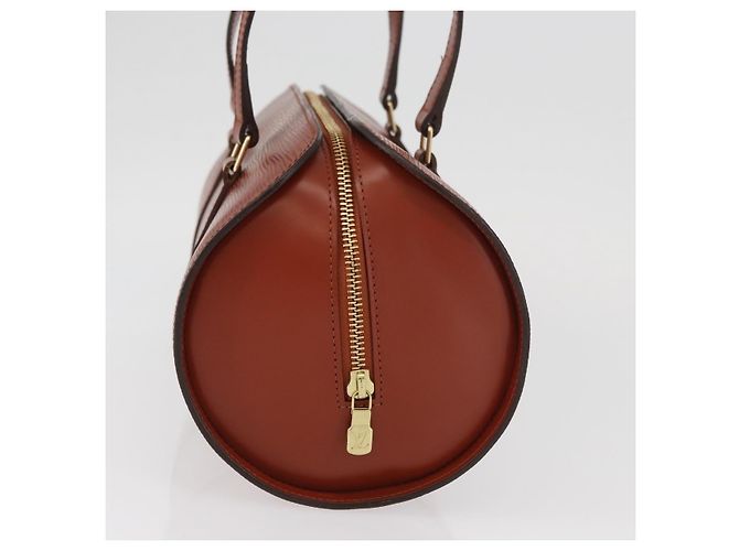 LOUIS VUITTON Borsa a Mano Epi Soufflot Marrone M52223 LV Auth BAZ030A - vista 5