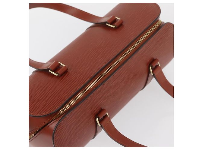 LOUIS VUITTON Borsa a Mano Epi Soufflot Marrone M52223 LV Auth BAZ030A - vista 6