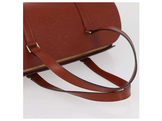 LOUIS VUITTON Borsa a Mano Epi Soufflot Marrone M52223 LV Auth BAZ030A - vista 7