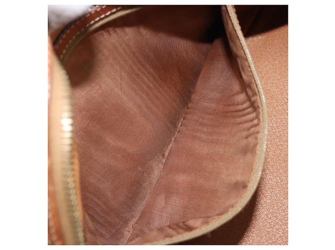 Céline Borsa a mano in tela Macadam CELINE in pelle PVC marrone oro Auth mr2265 D'oro - vista 21