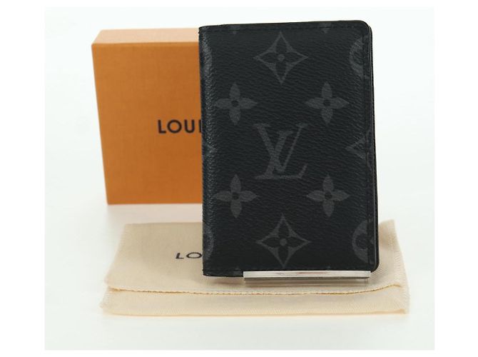 LOUIS VUITTON Monogram Eclipse Organizer De Poch Card Case M61696 Auth BAZ271M - view 22