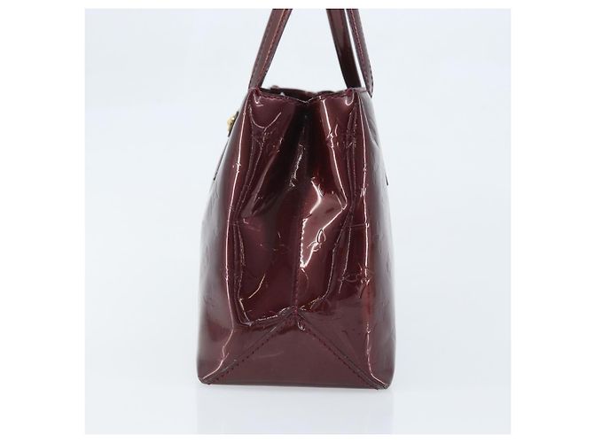 LOUIS VUITTON Borsa Wilshire PM Monogram Vernis Rossa Favist M91644 Auth BA11762 - vista 5